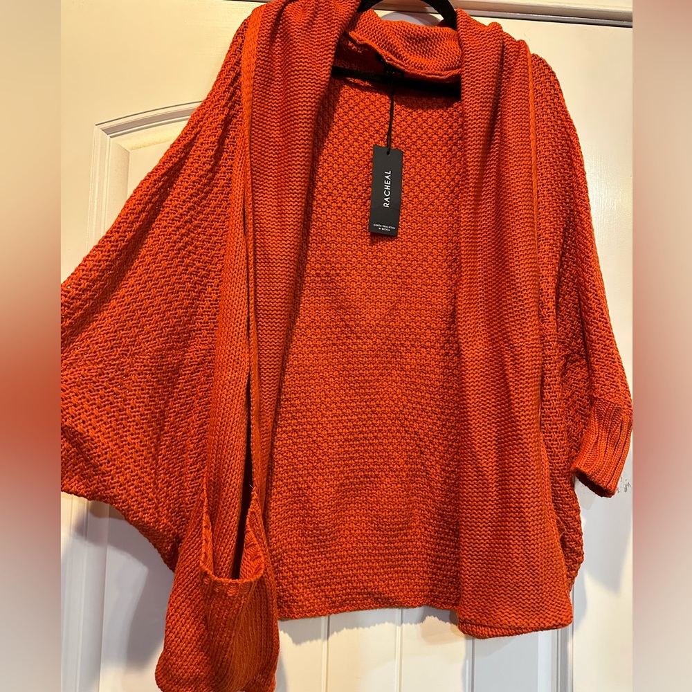 EUC. Pumpkin orange. Cocoon style sweater. Medium - Picture 1 of 5